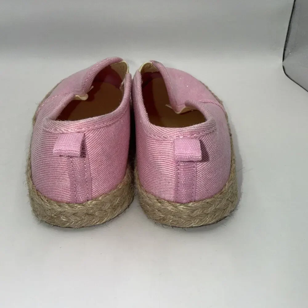 Size 12M - Girls Oshkosh Slip-On Pink Shoes with Lemons